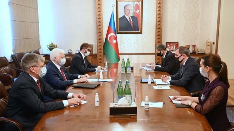 Ceyhun Bayramov Rusiyanın Azərbaycandakı səfiri ilə görüşüb (FOTO)