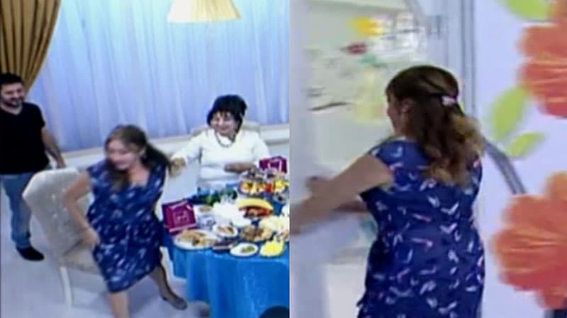 Əməkdar artist aparıcı ilə dalaşıb efirdən getdi (VİDEO)
