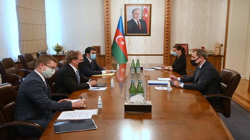 Ceyhun Bayramov ABŞ səfiri ilə Ermənistanın sərhəddə törətdiyi təxribatı müzakirə edib