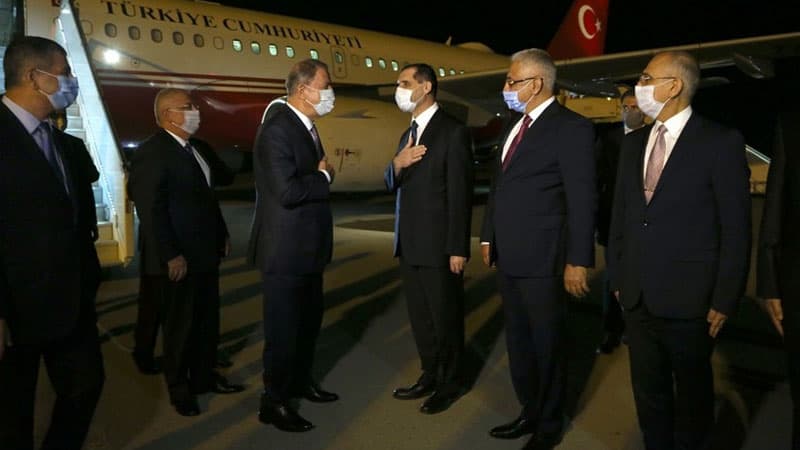 Türkiyənin Milli Müdafiə naziri və Baş Qərargah rəisi Azərbaycanda (FOTOLAR)