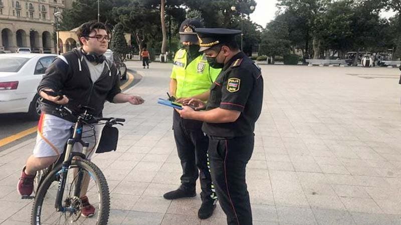 Bakı polisi velosipedçilərə qarşı reyd keçirdi