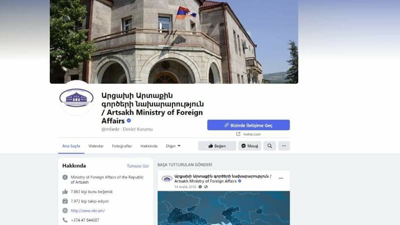 Qondarma rejimin "xarici işlər nazirliyi"nin “Facebook” səhifəsi təsdiqləndi -  Etiraz