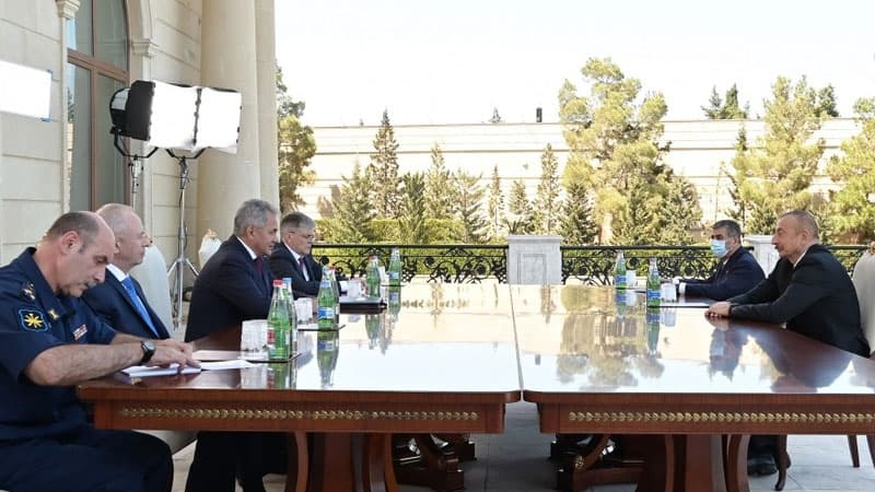 İlham Əliyev Rusiyanın Müdafiə nazirini qəbul etdi (FOTO)