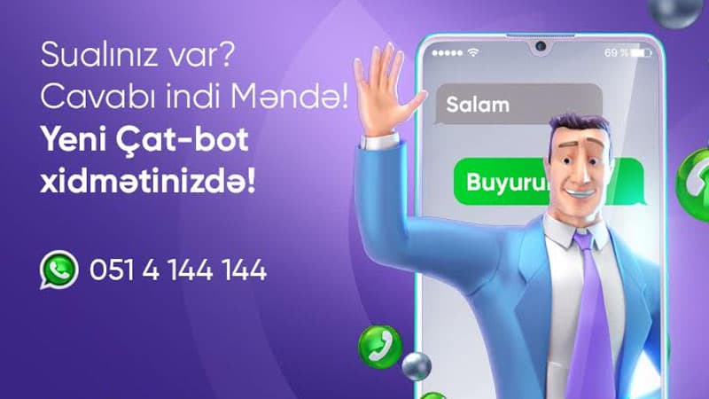 Azərbaycanda ilk dəfə bank Whatsapp-da çat-bot təqdim edib! 
