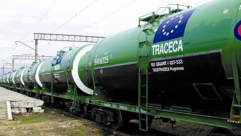 TRACECA-da dəmir yolu ilə daşımalar 25%-dən çox artıb