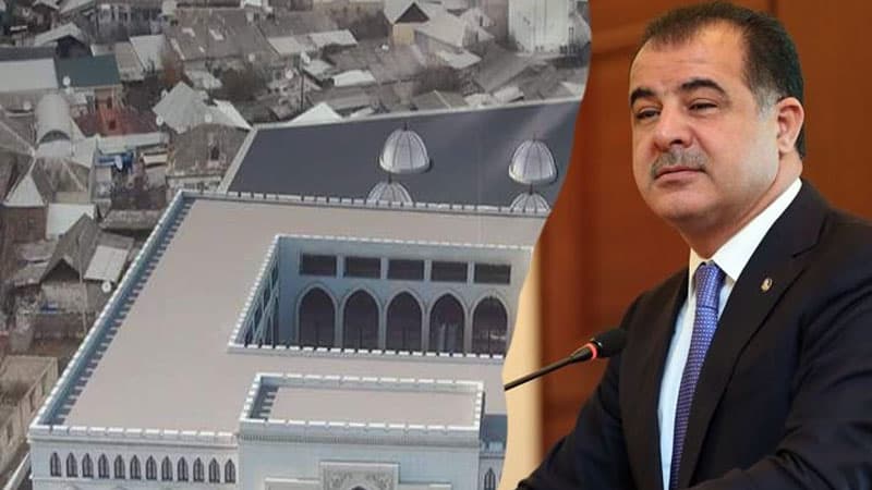 Elmar Vəliyevin sökdürdüyü bazar yenidən tikilir (FOTOLAR)