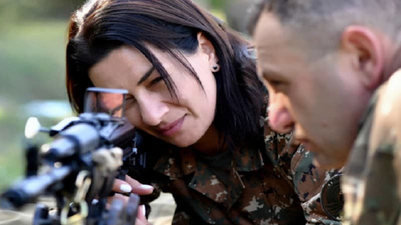 Paşinyanın xanımından Azərbaycana qarşı daha bir təxribat (FOTO)