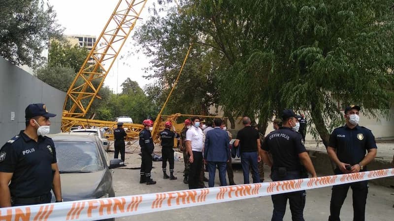 Aşan kranın məxsus olduğu şirkətin adı açıqlandı