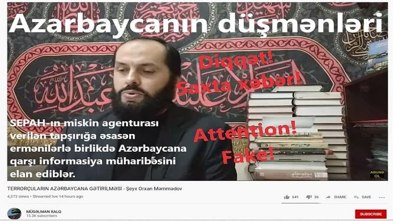 DİQQƏT! Bu saxta məlumatları ermənilər yayır (FOTOFAKT)