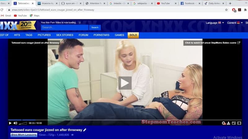 Azərbaycanlı hakerlər erməni naziri porno izləyərkən "yaxaladı" (FOTOLAR)