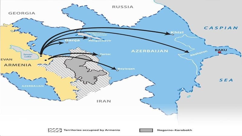 Düşmən Azərbaycanı Ermənistandakı bu nöqtələrdən vurur - Xəritə