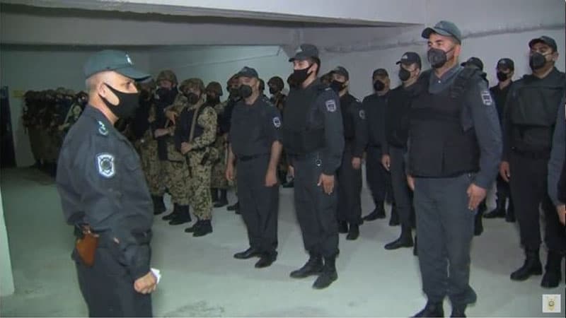 Polis əməkdaşları cəbhəyanı bölgələrdə 24 saat xidmət aparır (VİDEO)