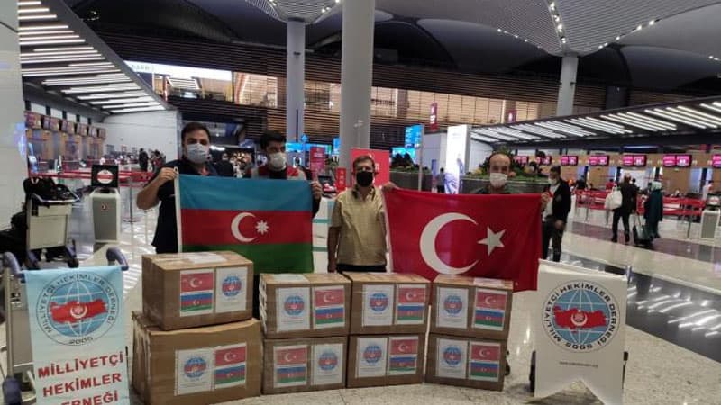 Türkiyənin “Milliyyətçi həkimlər dərnəyi”ndən qardaş dəstəyi: Tibbi yardım (FOTOLAR)
