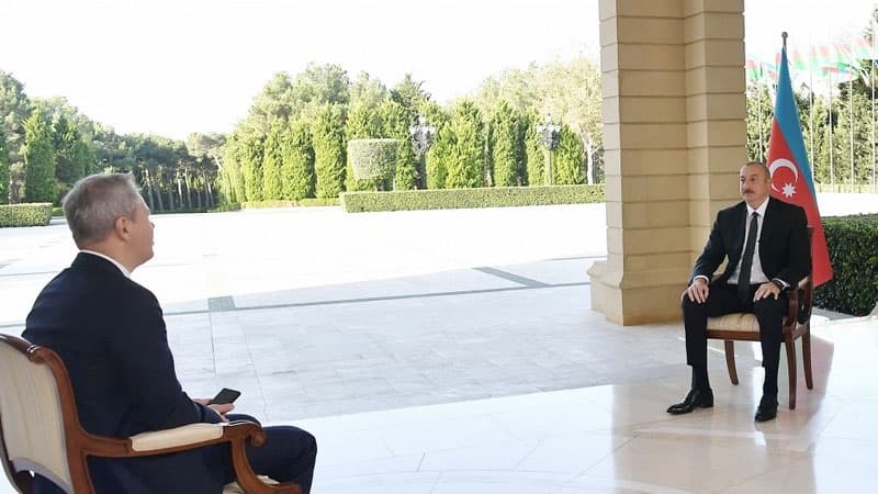 Prezident İlham Əliyev Rusiyanın RBK televiziya kanalına müsahibə verib