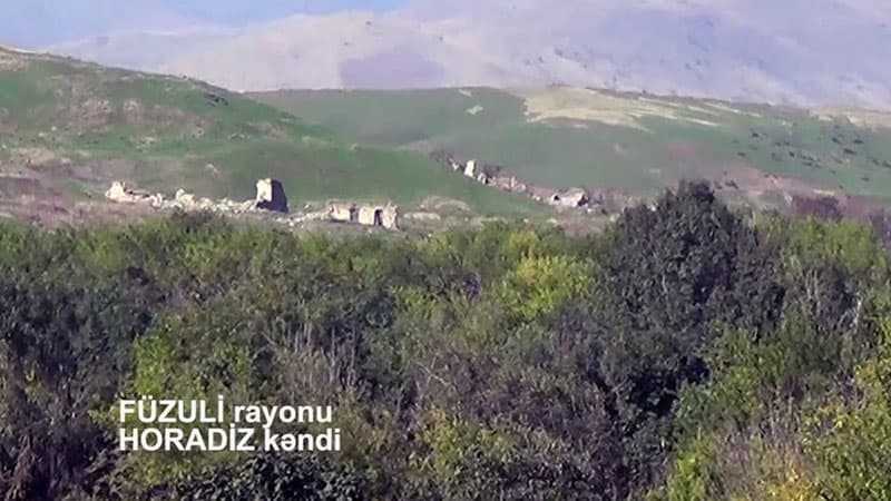İşğaldan azad edilən Horadizin görüntüləri (VİDEO)
