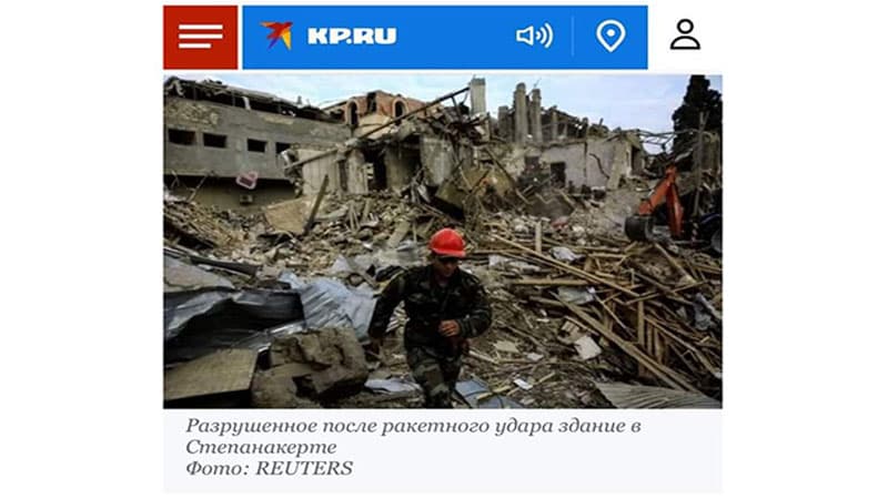 “Komsomolskaya Pravda” Gəncədəki fotoları Xankəndidəki kimi qələmə verdi (FOTO)