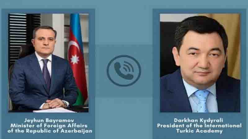 Ceyhun Bayramov Beynəlxalq Türk Akademiyasının prezidenti ilə danışıb