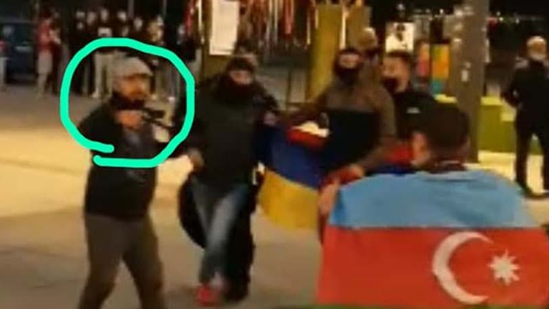 Polşada ermənilərin azərbaycanlılara atəş açmasının görüntüləri - ANBAAN VİDEO
