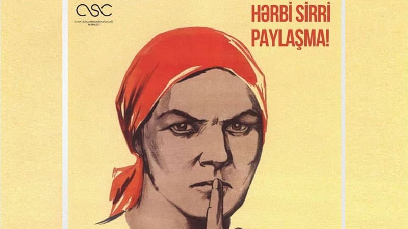 “Hərbi sirri paylaşma, sakit dur!” (FOTOLAR)