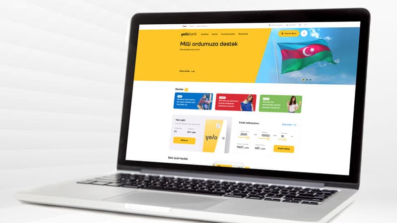Yelo Bank yeni veb saytını təqdim edir 