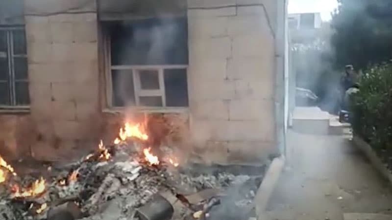 İşğaldan azad olunmuş torpaqlarımızda ilk yanğınsöndürmə əməliyyatı (VİDEO)