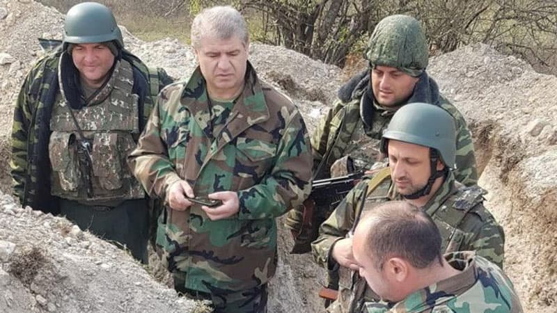 Erməni general və onu müşayiət edən iki hərbçi məhv edildi (FOTO/VİDEO)