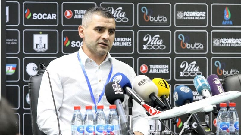 "Neftçi"nin baş məşqçisi 0:6 hesablı məğlubiyyətdən danışdı