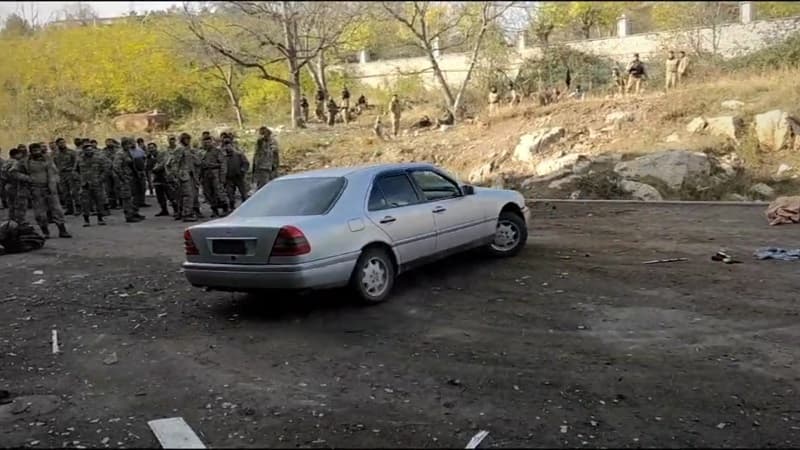 Əsgərimiz erməni maşını ilə Şuşada drift etdi (VİDEO)