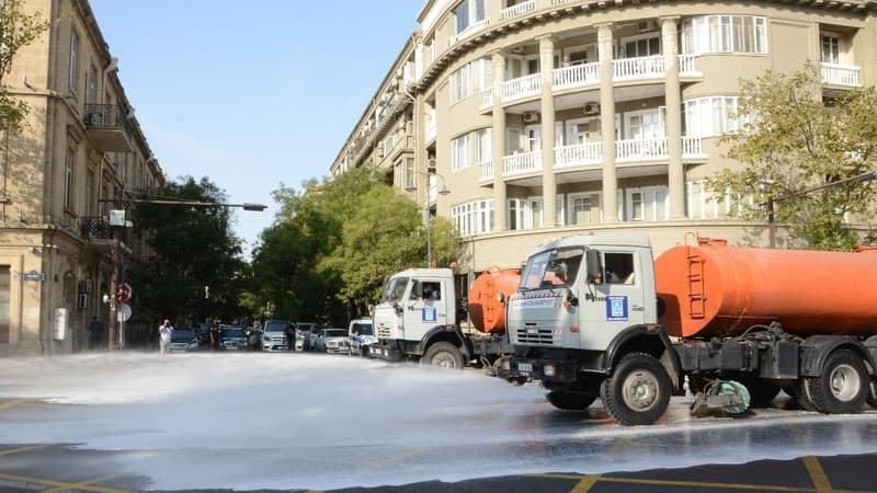 Bakıda 554 küçə dezinfeksiya edildi