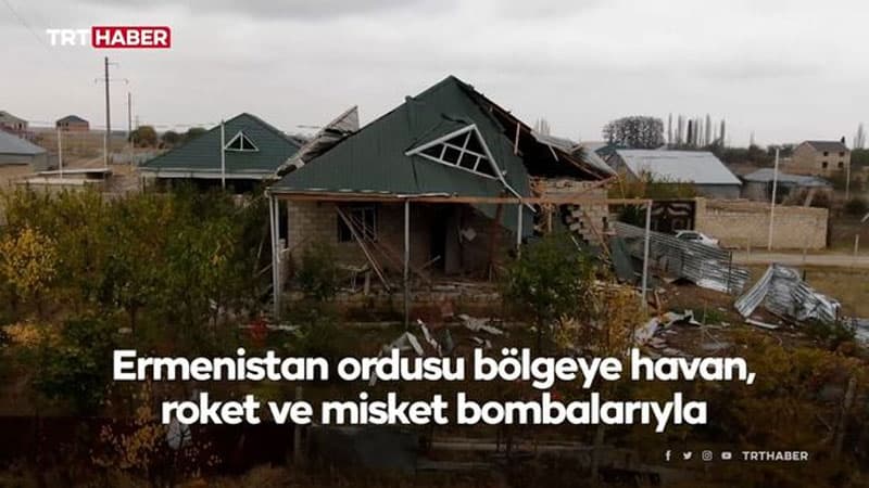 Tərtərdə müharibənin dəhşətli izləri havadan görüntüləndi (VİDEO)
