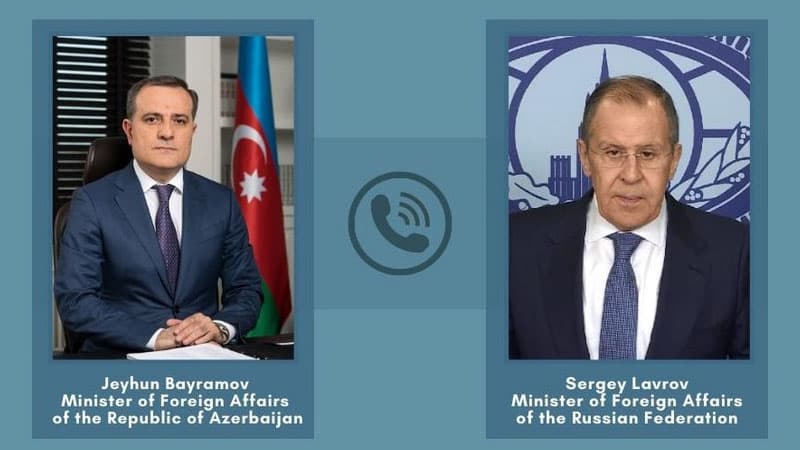 Ceyhun Bayramovla Lavrov 10 noyabr sazişini müzakirə etdi
