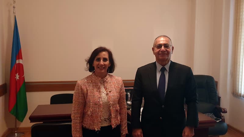 Asim Mollazadə Kiprin Azərbaycandakı nümayəndəsi ilə görüşdü