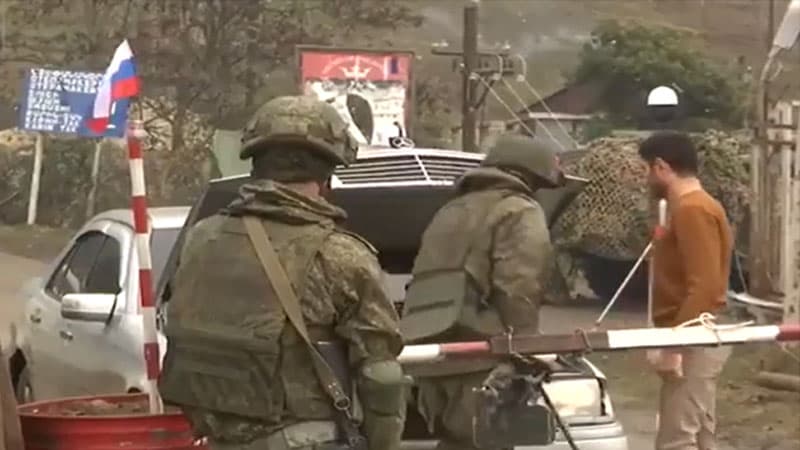 Laçın dəhlizindəki sülhməramlıların yeni videosu yayıldı