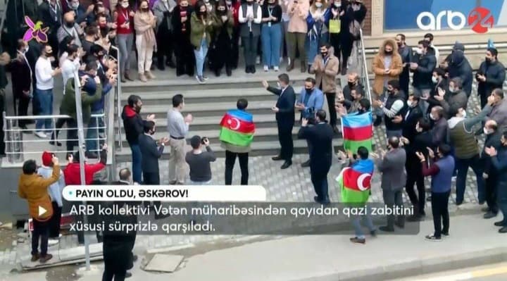 Telekanal Qazisini böyük coşqu ilə qarşıladı (VİDEO)