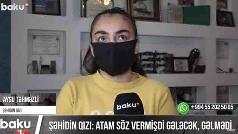 Şəhid polkovnik-leytenantın qızı: "Atam söz vermişdi ki, gələcək, gəlmədi" (VİDEO)