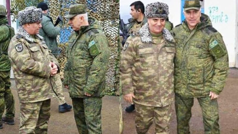 DTX rəisi Qarabağda Rusiya sülhməramlılarının rəhbəri ilə görüşdü (FOTO)