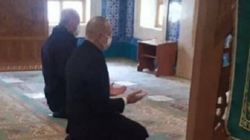 İlham Əliyevlə Ərdoğan Şəhidlər Məscidində namaz qıldı (FOTO)