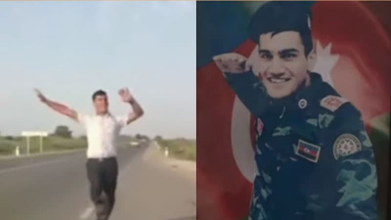Döyüşə rəqs edərək gedən şəhid (VİDEO)