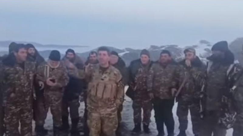 Ermənilərin daha bir qanunsuz hərbi qrupu Şuşanın yaxınlığındadır (VİDEO)