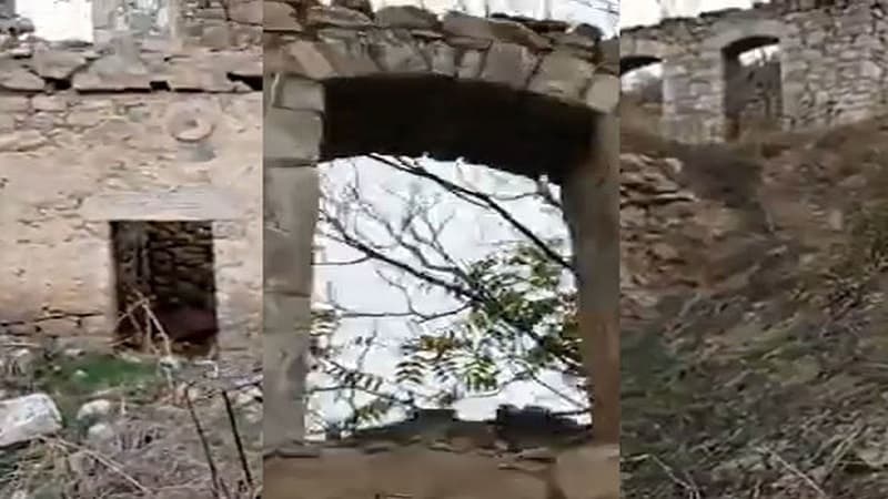 Anar Kərimov ermənilərin dağıtdığı tarixi binanın görüntülərini paylaşdı (VİDEO)