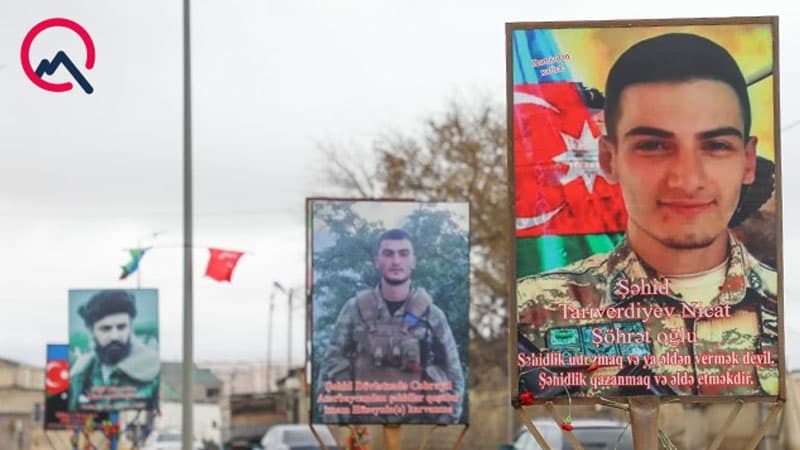 Bakıda bu yola şəhidlərin şəkli vuruldu (FOTO/VİDEO)