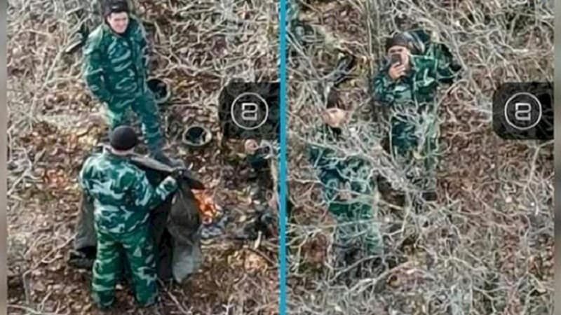 Erməni dronu əsgərlərimizi kabab çəkdiyi yerdə görüntülədi (VİDEO)