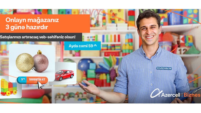 Onlayn mağazanızı yaradaraq satışlarınızı artırın!