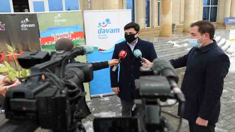 "Davam" Gənclər Hərəkatı ümumrespublika ağacəkmə aksiyası keçirib