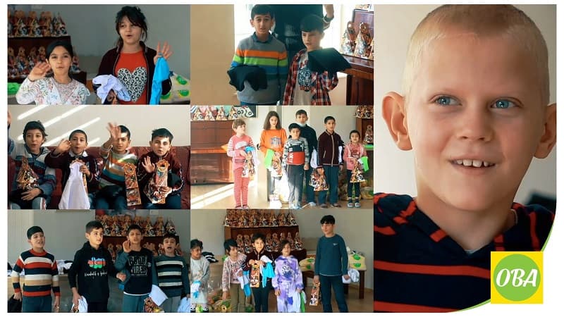 “OBA” marketlər şəbəkəsi il sonunda uşaqları və aztəminatlı ailələri sevindirdi (FOTO/VİDEO)
