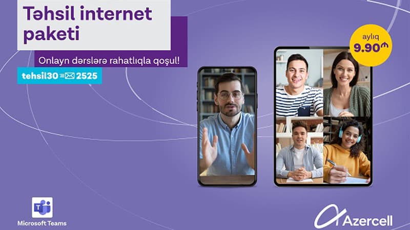 Azercell “Virtual Məktəb” layihəsinə növbəti töhfəsini verir!