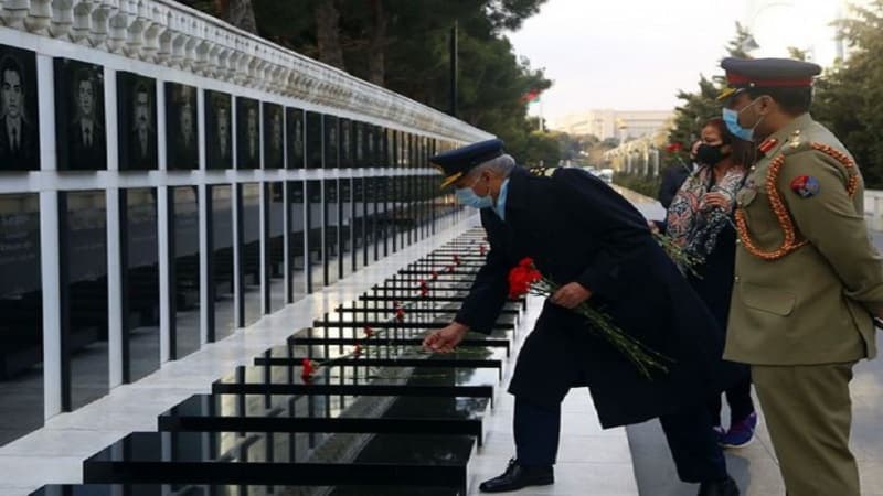 Pakistanın Hərbi Hava Qüvvələri komandanı Bakıda