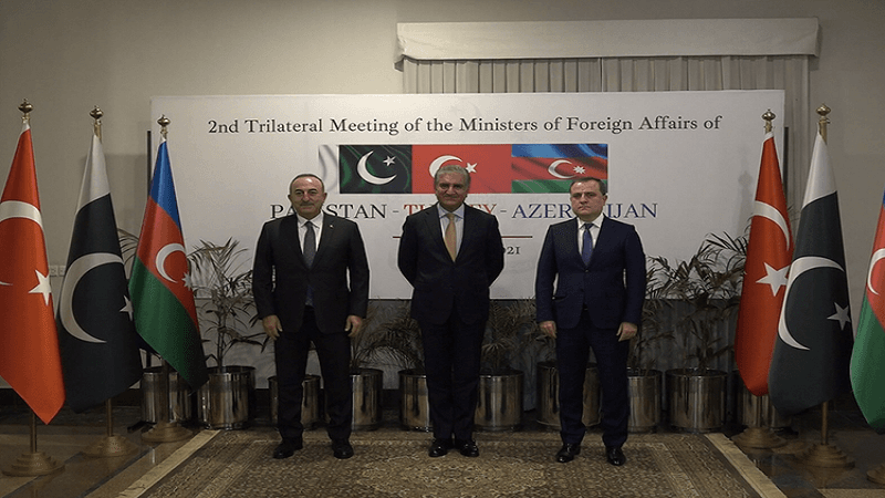 Pakistan, Türkiyə və Azərbaycan XİN başçıları bir araya gəldilər