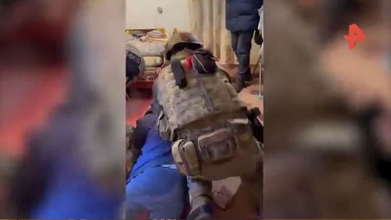 Rusiyada terrorçular belə saxlanıldı (VİDEO)