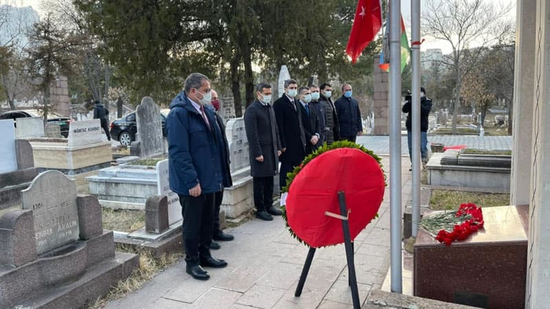 Məhəmməd Əmin Rəsulzadənin məzarı ziyarət edildi (FOTO)